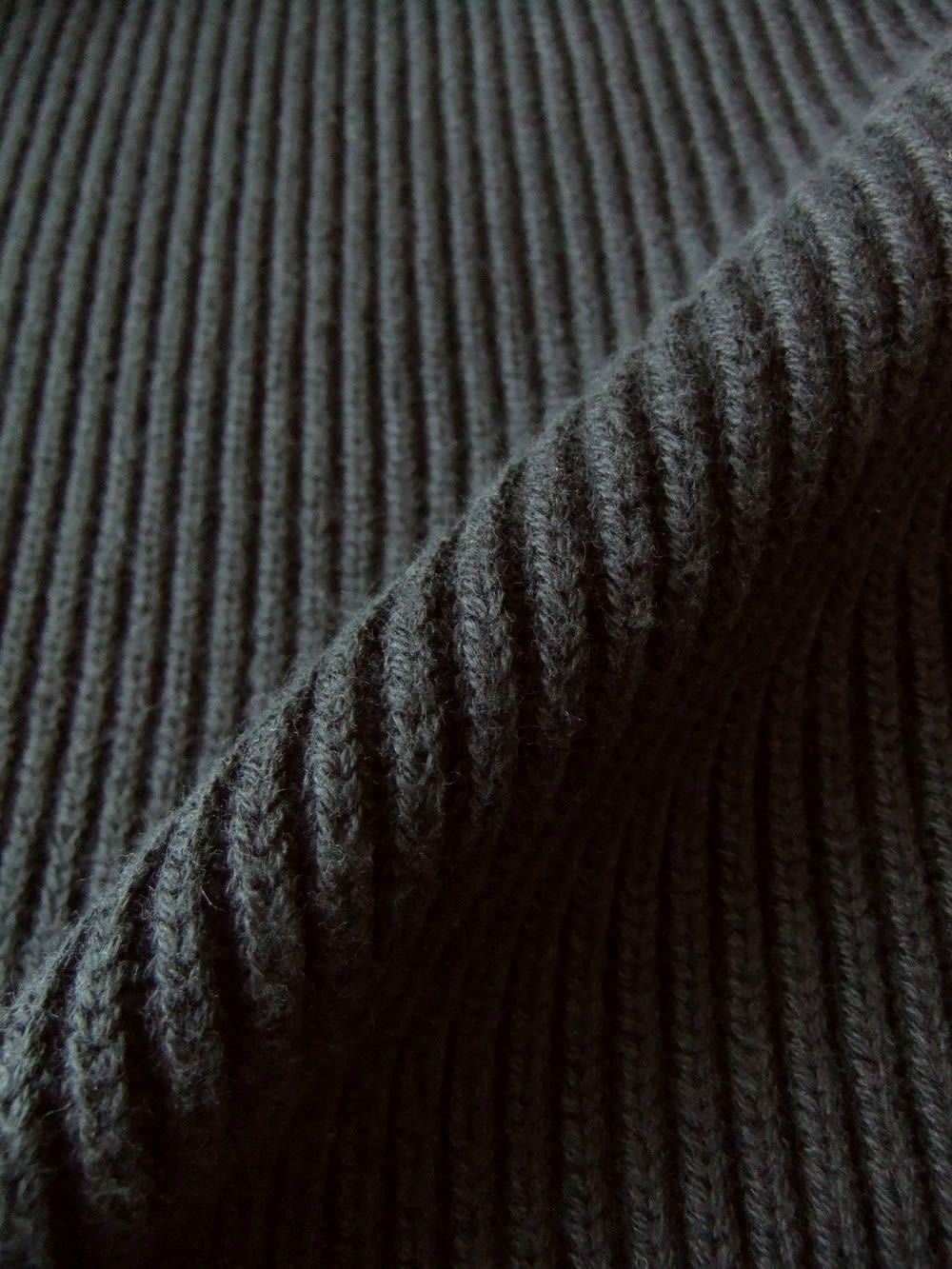 FULL RIB COTTON CREWNECK LENS SWEATER   コットン クルーネック ニット