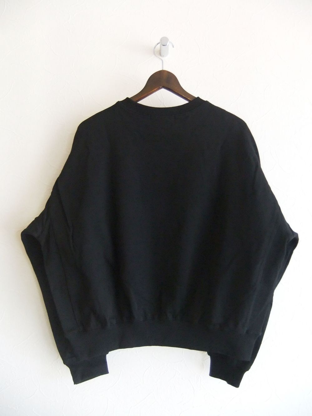 【MICALLE MICALLE Account】 HOMMAGE  DORO LZ SWEAT SHRIT (ブラック)   ロゴ Tトレーナー  MAG103TDC