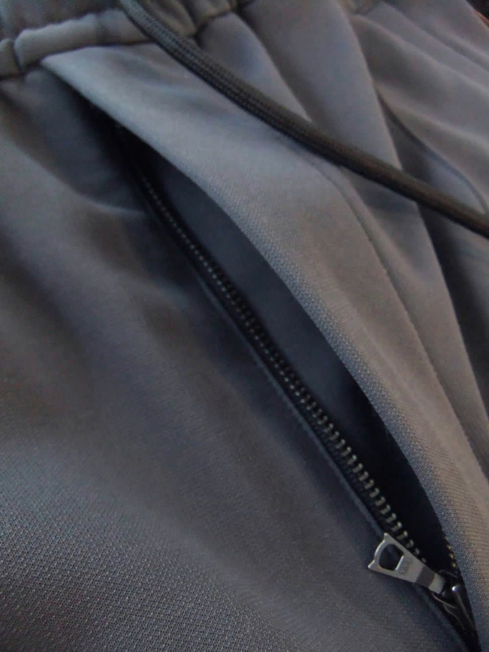 サイドライン ワイドパンツ  (グレー)