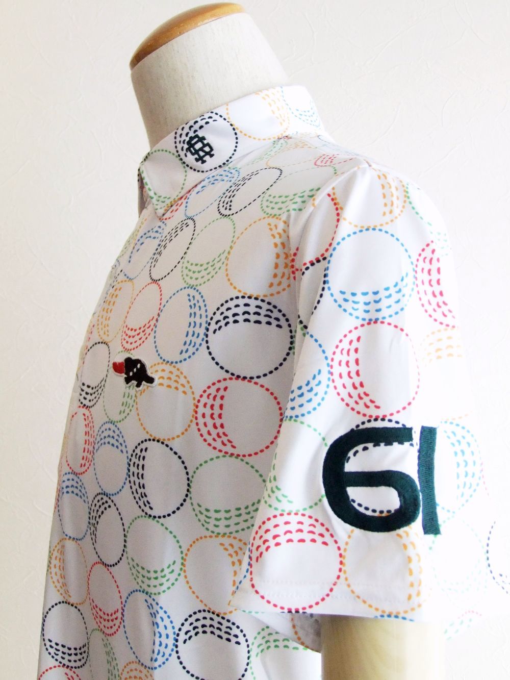 COLOR BALL POLO   カラーボール柄 半袖ポロ  RSM-22015