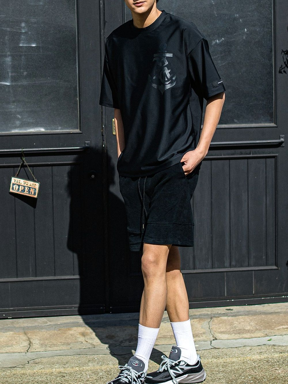 TYLER PILE SHORTS  パイル ショートパンツ  (ブラック)
