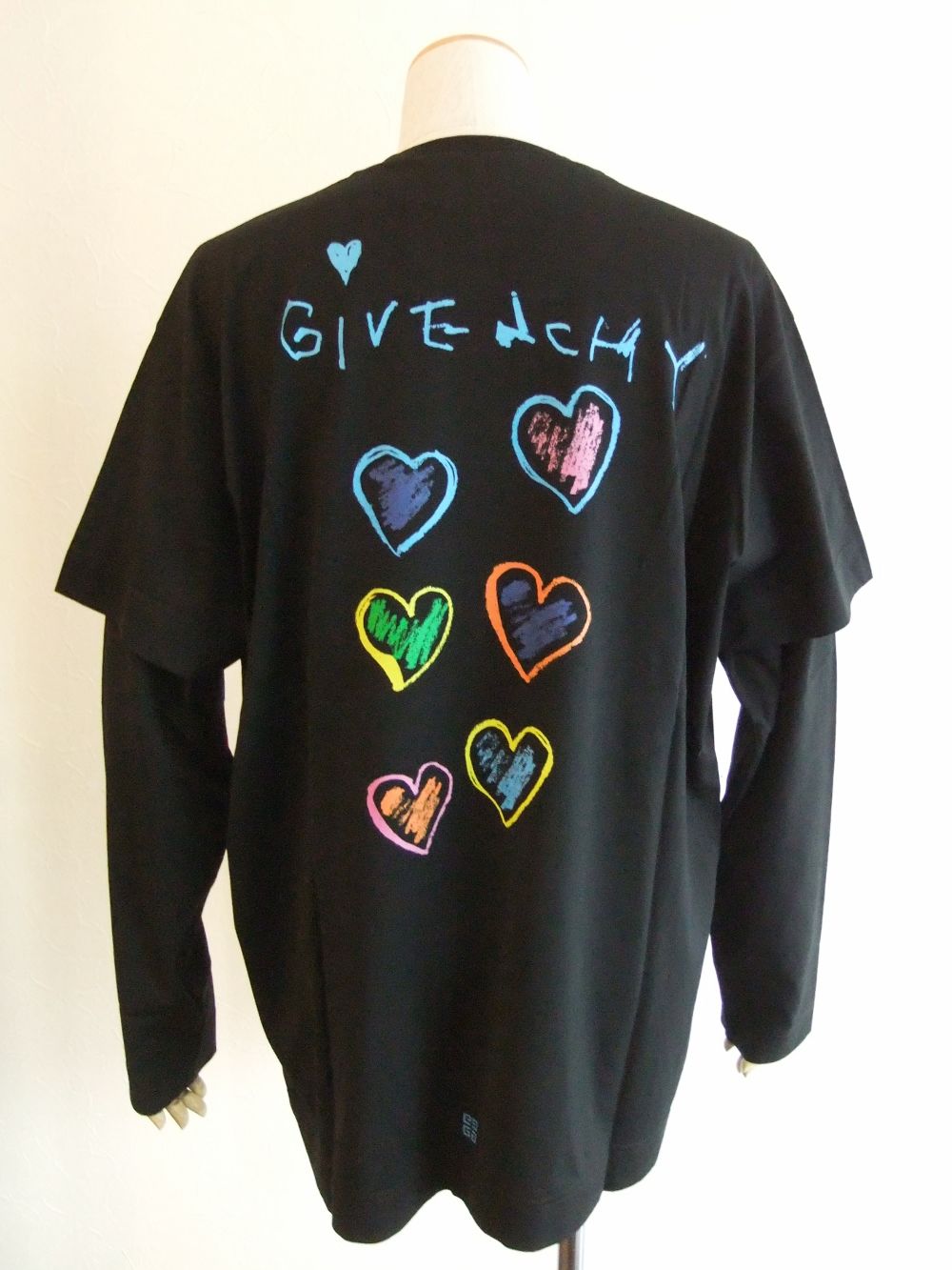 GIVENCHY - GIVENCHY プリント オーバーサイズ レイヤードL/Tシャツ
