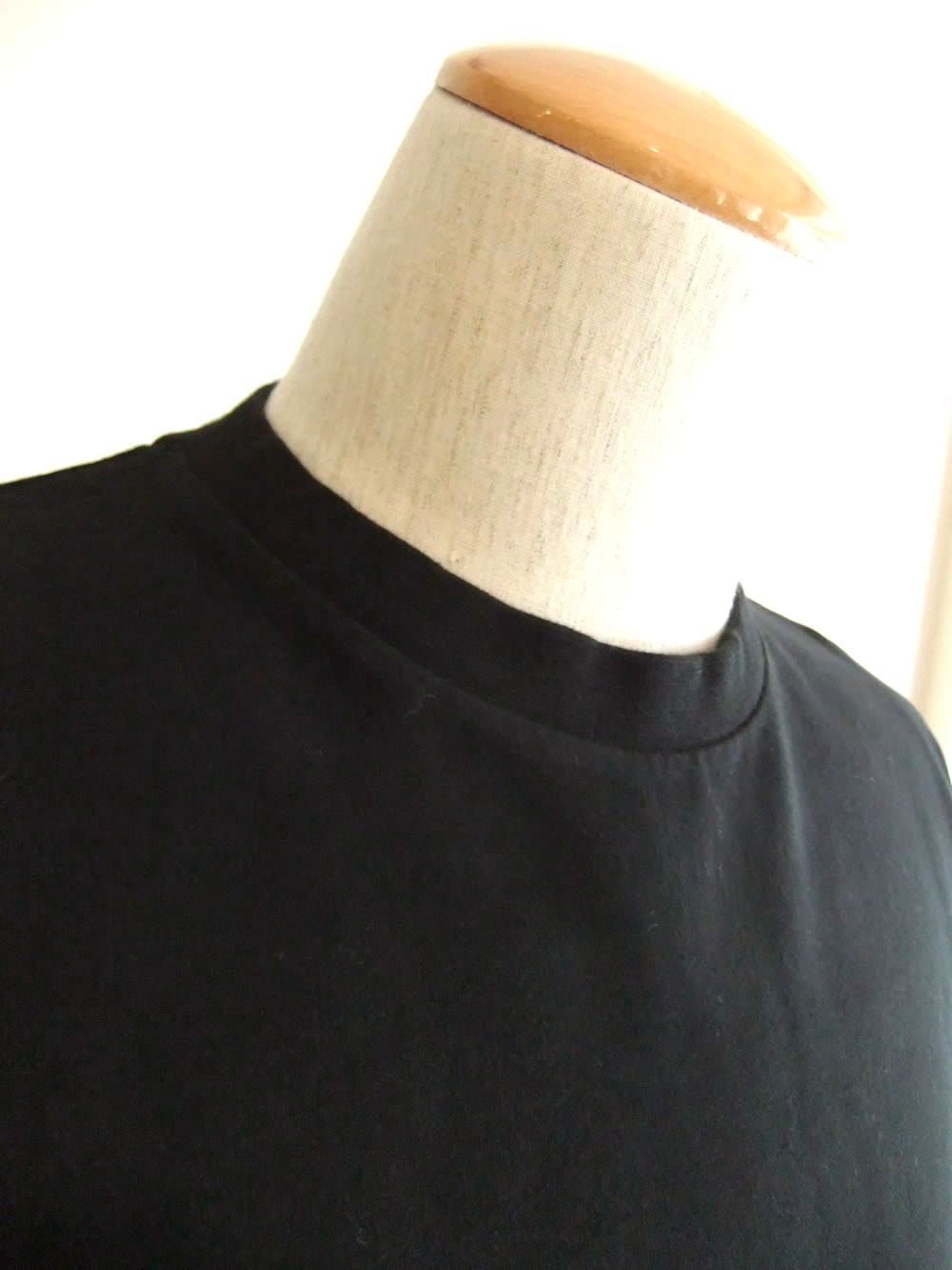 IF TEE  ミニ裏毛 クルーネック 半袖Tシャツ ( ブラック )