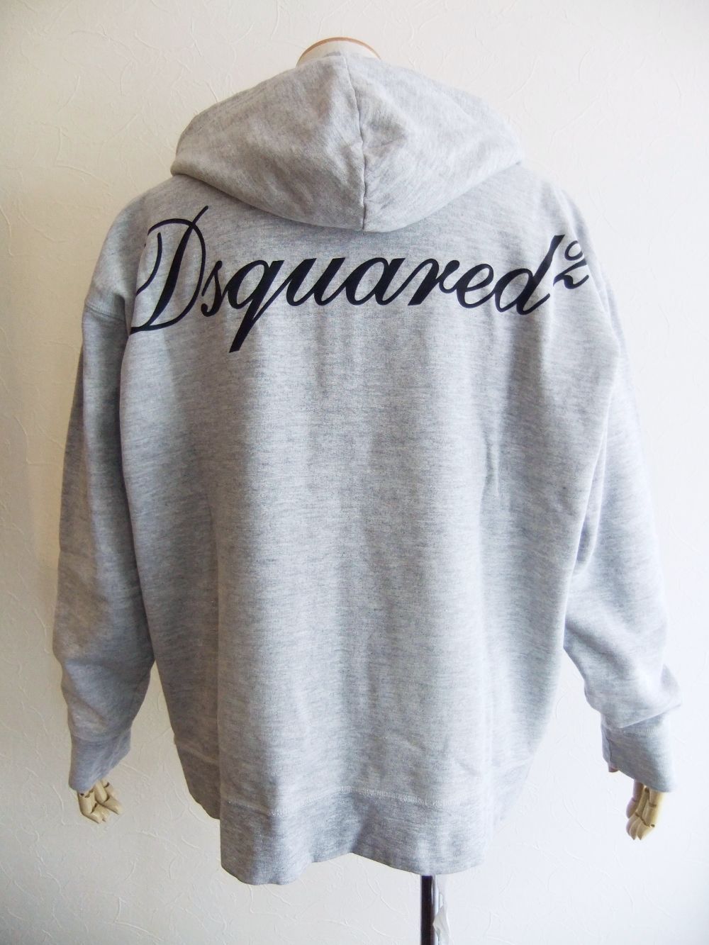 Slogan Slouch Sweat Parka  スタッズ付き ロゴ スウェット ジップ パーカー   S71HG0100