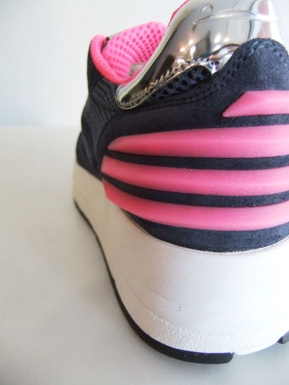 〈LADIES〉 MARAN POWER  メッシュ × レザー  スニーカー  (ネイビー) 1C78