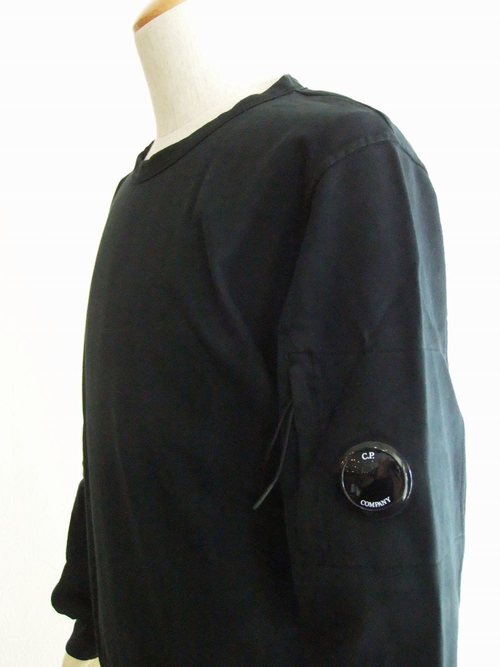 LIGHT FLEECE  SWEATSHIRT   ( ブラック )  クルーネック スウェットシャツ