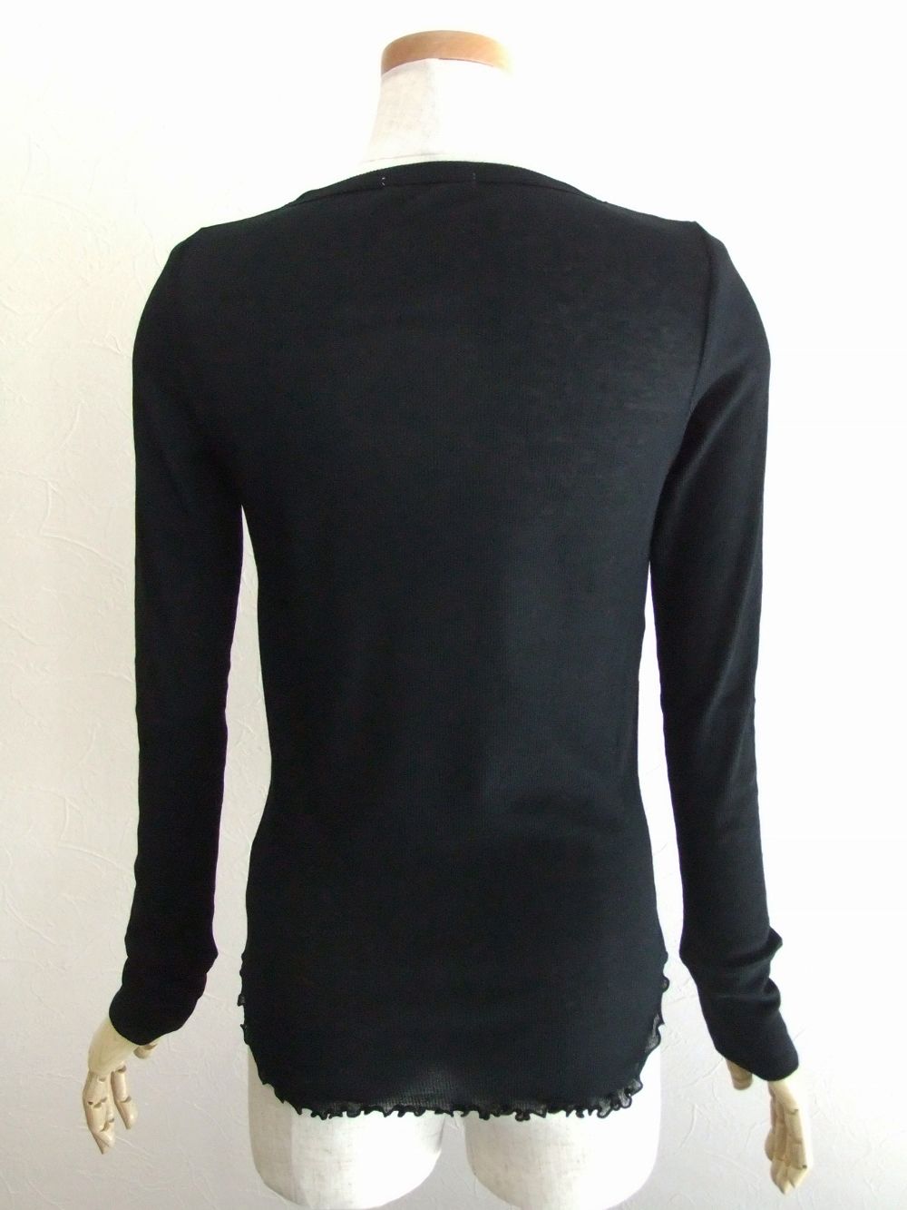 テレコ コットン Tシャツ (ブラック) K125501M
