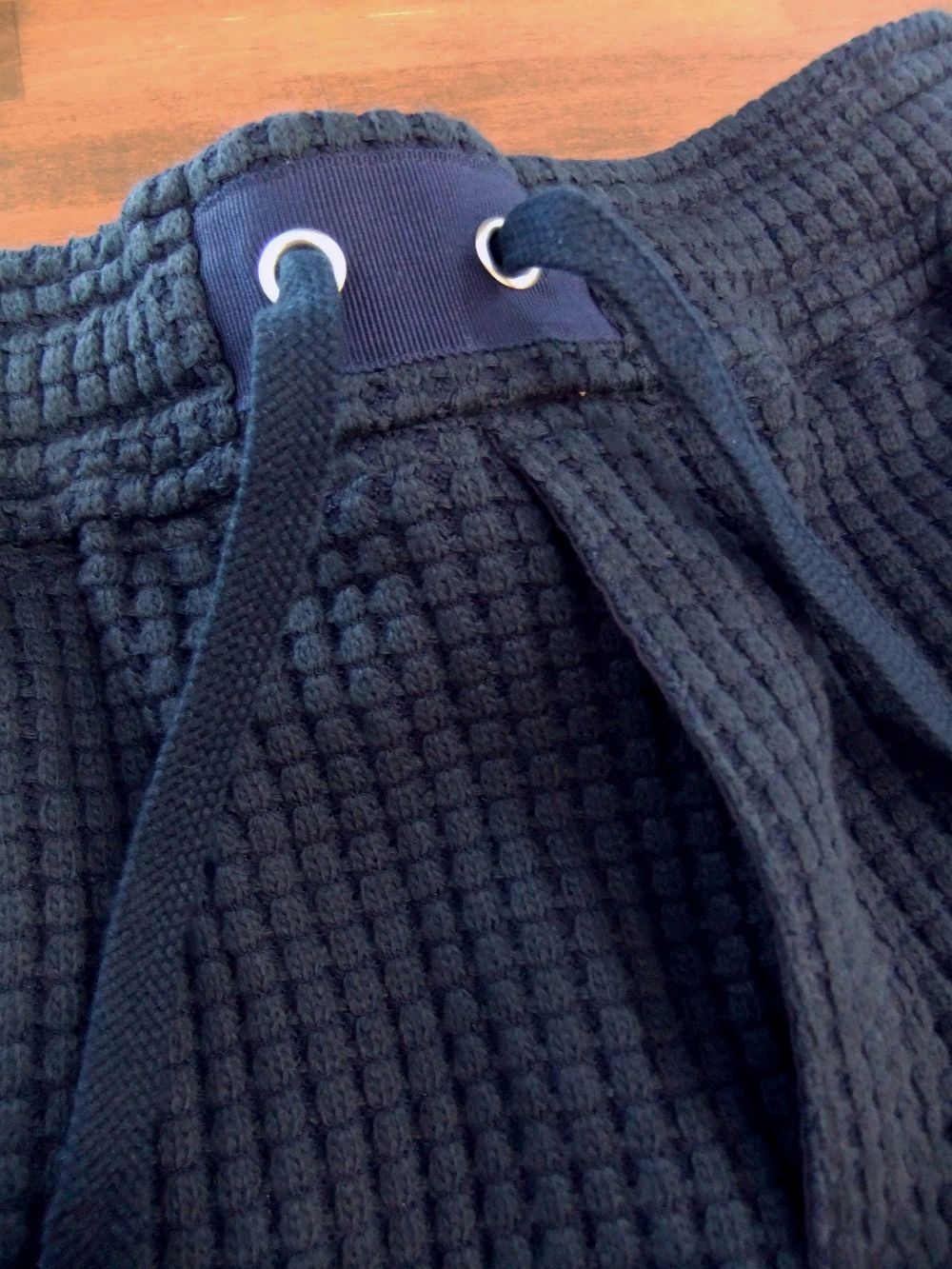 ONI WAFFLE   コットンワッフル ショートパンツ  ( ネイビー )