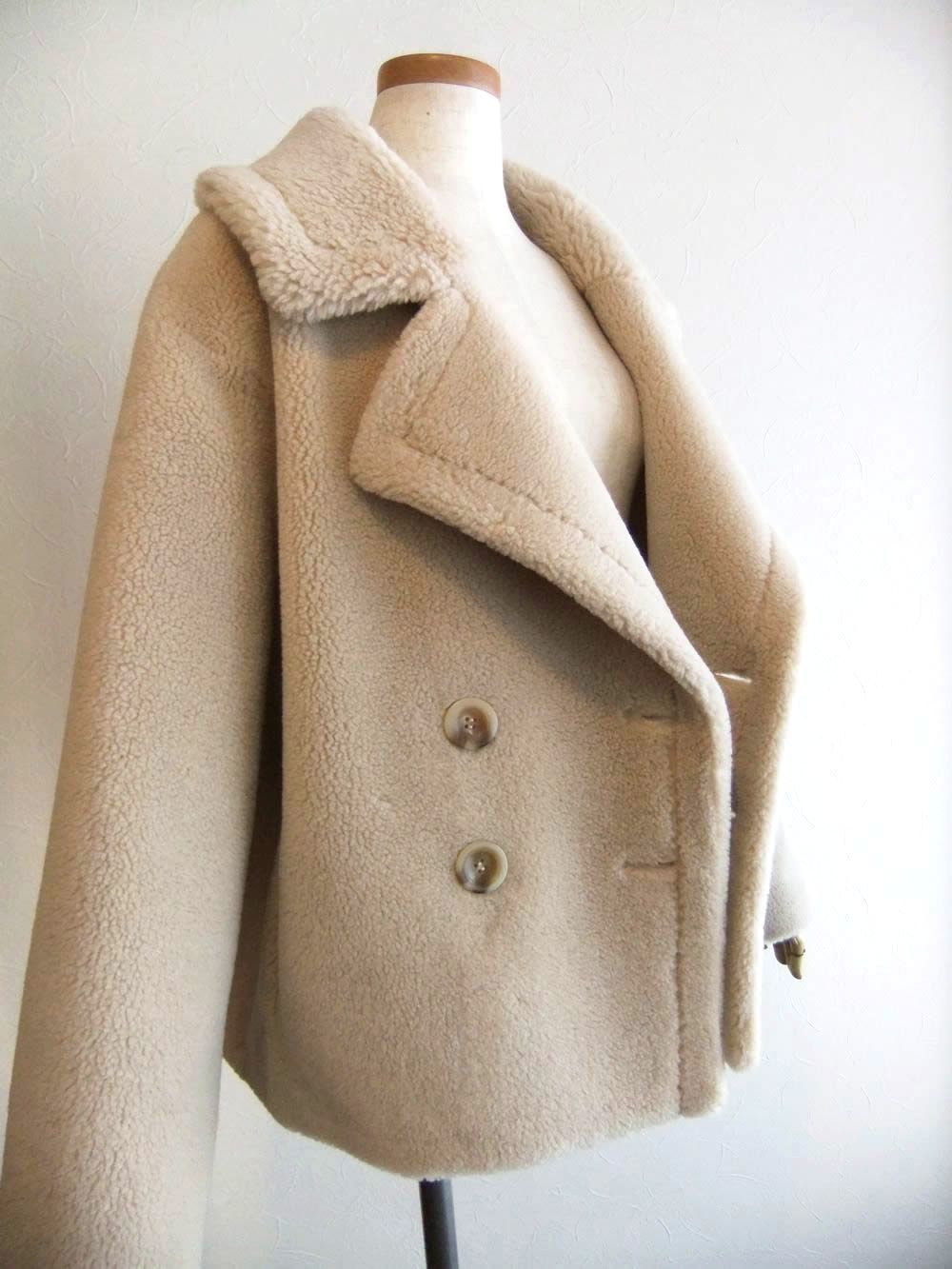 ボア ムートン風 Pコート  546425