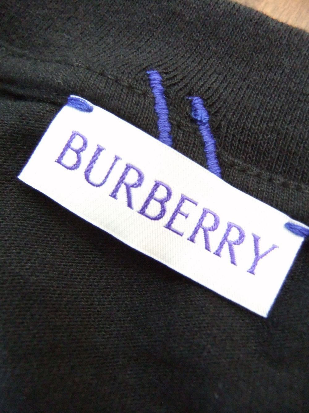 ロゴパッチ コットン  Tシャツ  (ブラック)