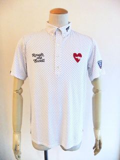 G.D.C. DOTS POLO (ホワイト)   ドット柄 半袖B.D.ポロ  RSM-24011