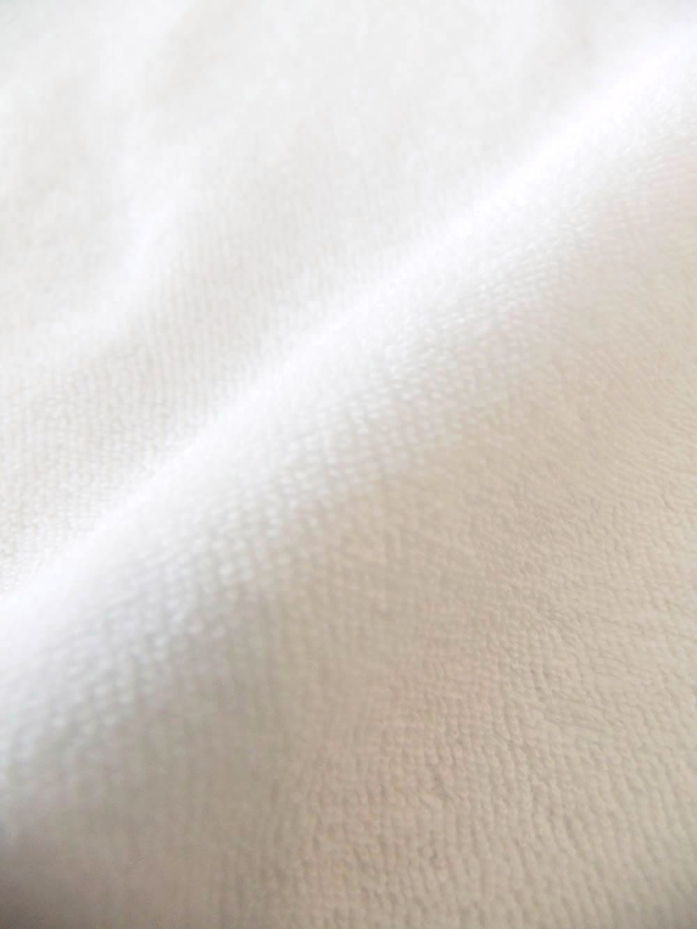 TERRY JOHNNY    パイル S/S スキッパー ポロ  (ホワイト)