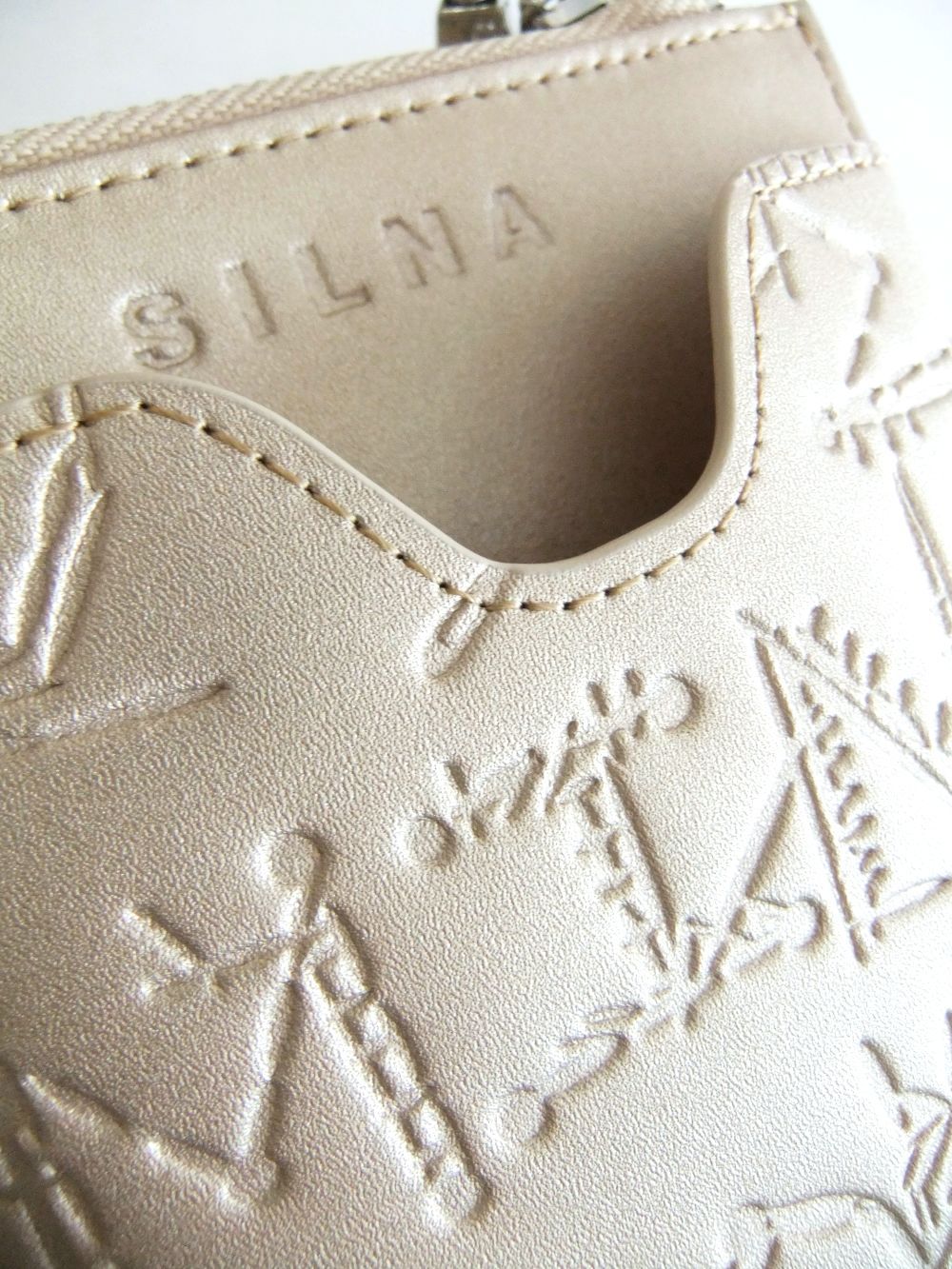 SERENA 2 - MONO PHONE CASE  モバイル ポシェット  (ゴールド)  SZ1503