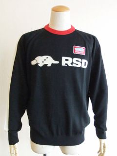 CHAMONIX CREW    ウール アクリル 12G クルーネックセーター (ブラック) RSM-22280
