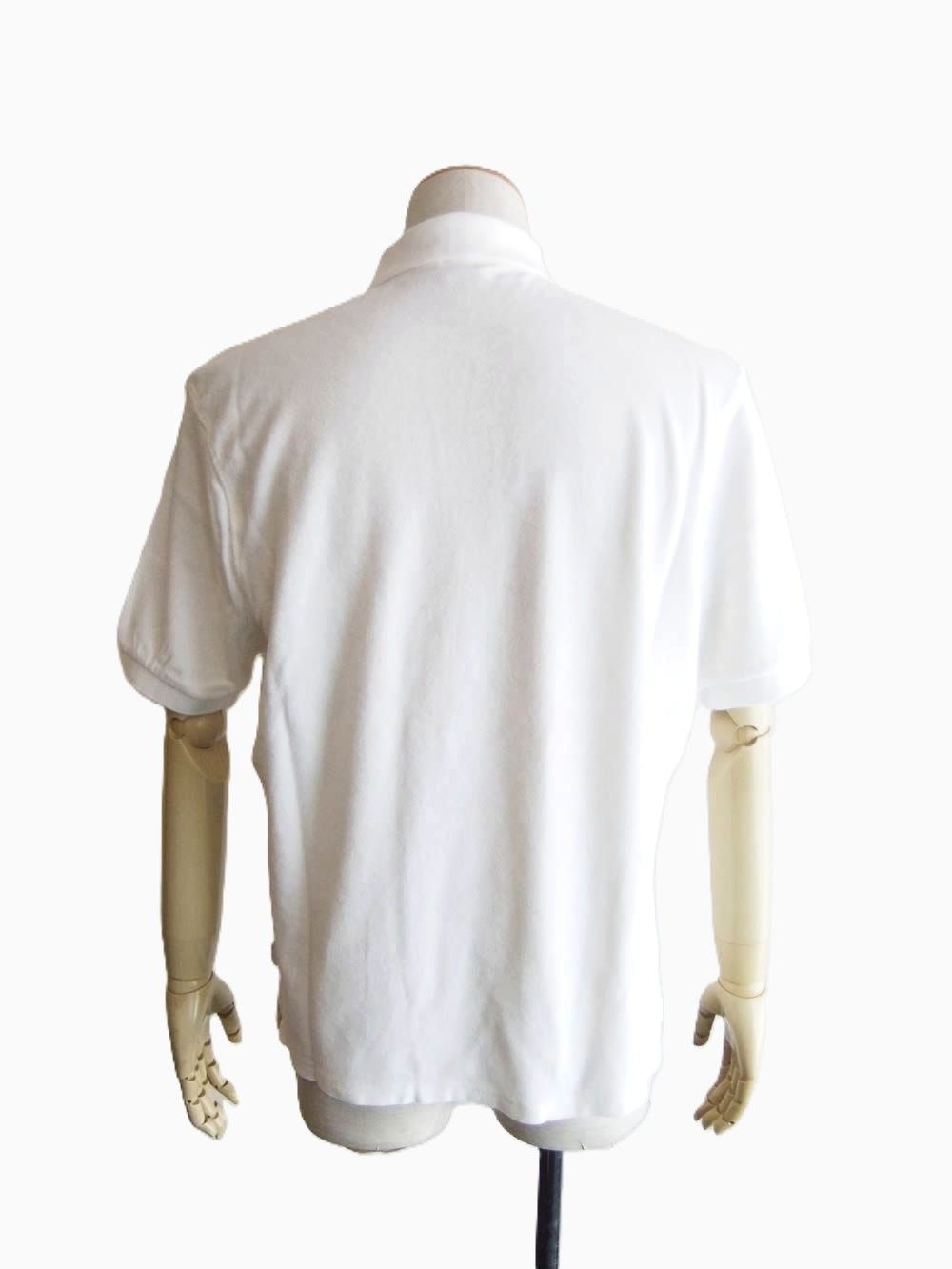 TERRY JOHNNY    パイル S/S スキッパー ポロ  (ホワイト)