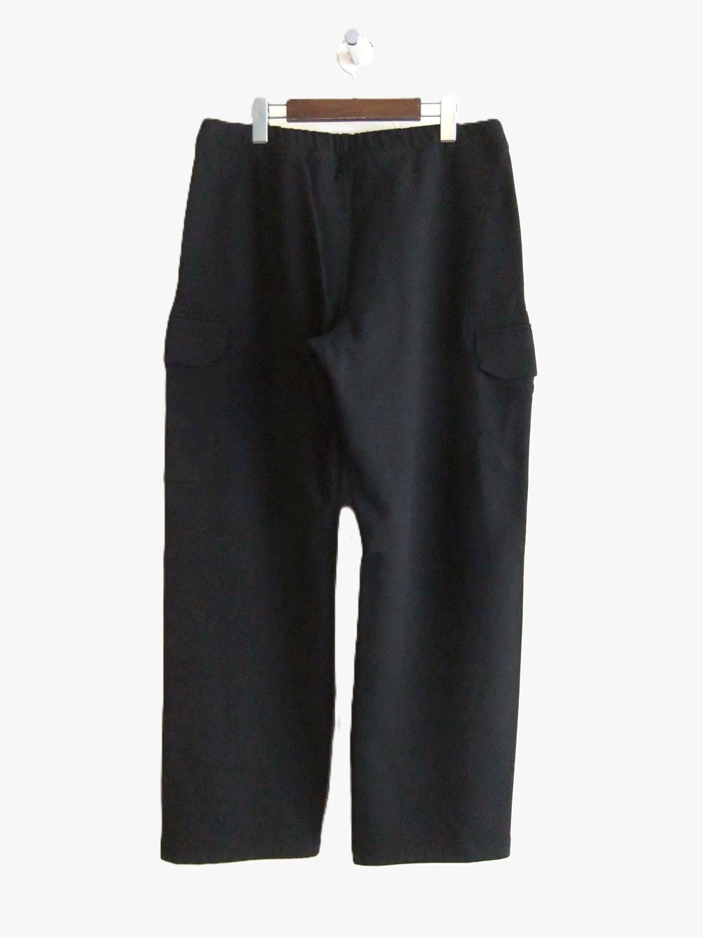 DIAGONAL RAISED FLEECE CARGO LENS SWEATPANTS   (ブラック) スウェット カーゴパンツ