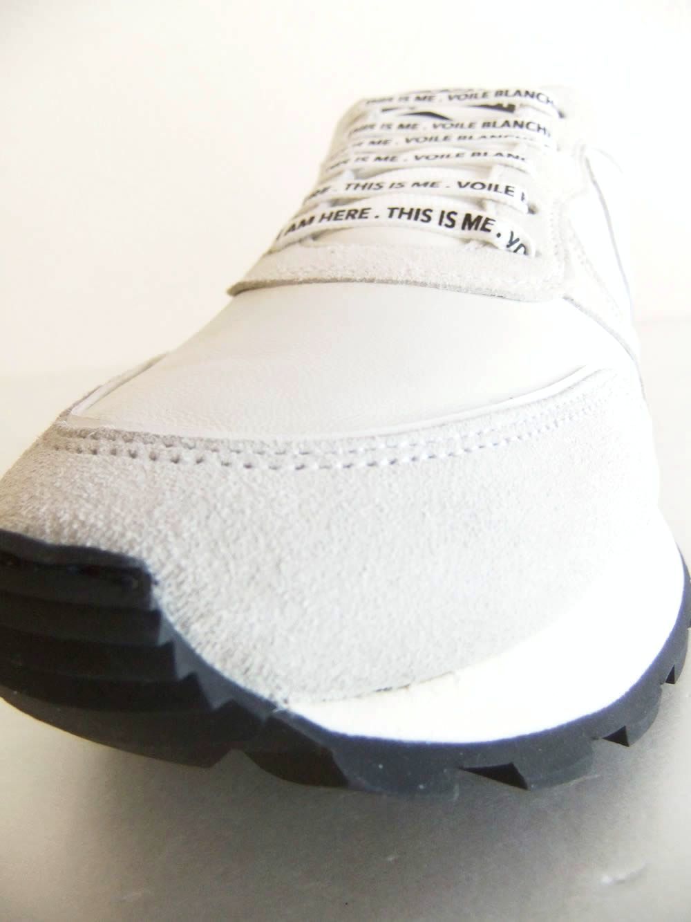 PARIS STUDS   (ホワイト)  レザー × スエード  スニーカー