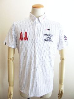 DOTS POLO (ホワイト)   ドット柄 半袖B.D.ポロ  RSM-22010