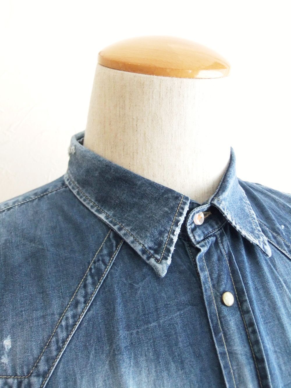 LEO DENIM    デニム ウエスタンシャツ