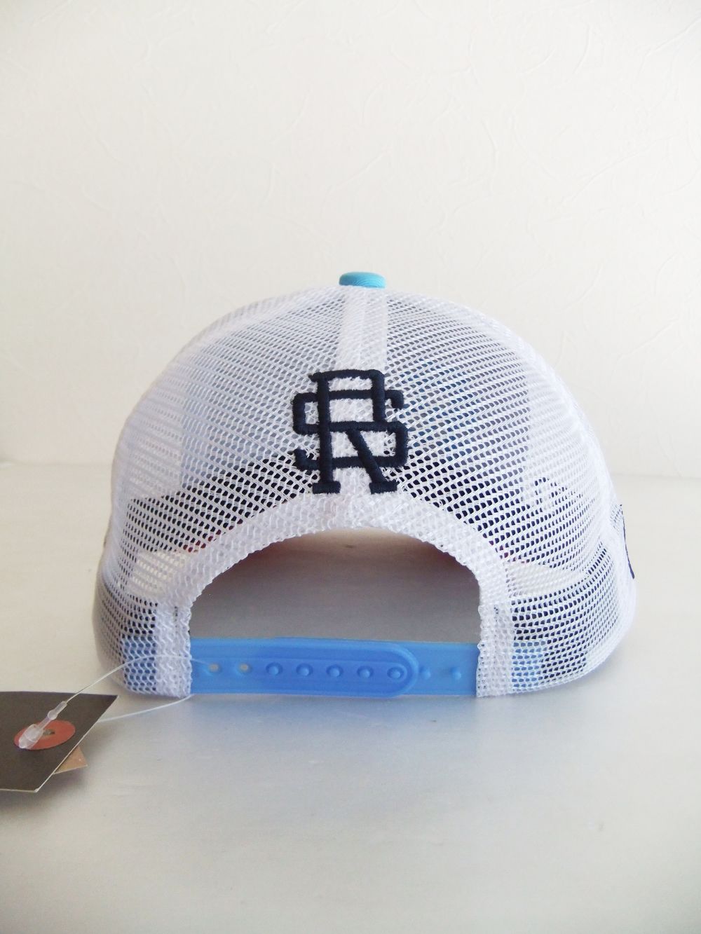 MESH TOUR CAP ( ダークブルー×レッド ) ロゴ入りキャップ RSA-22001