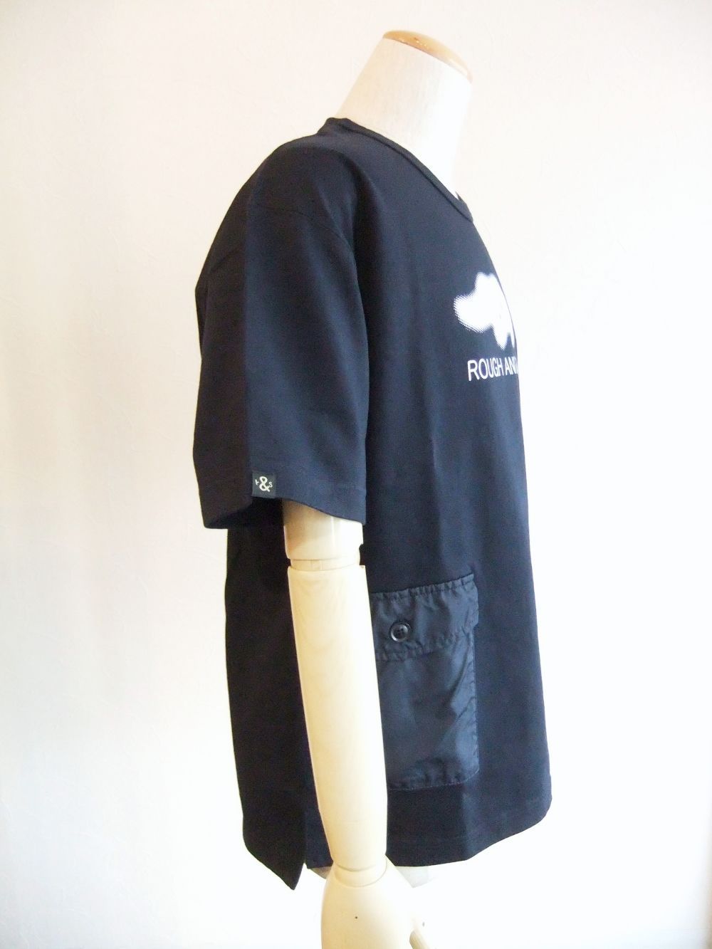 HAZY DUCKBILL HEAVY-TEE (ネイビー)  半袖天竺Tシャツ  RSM-23044