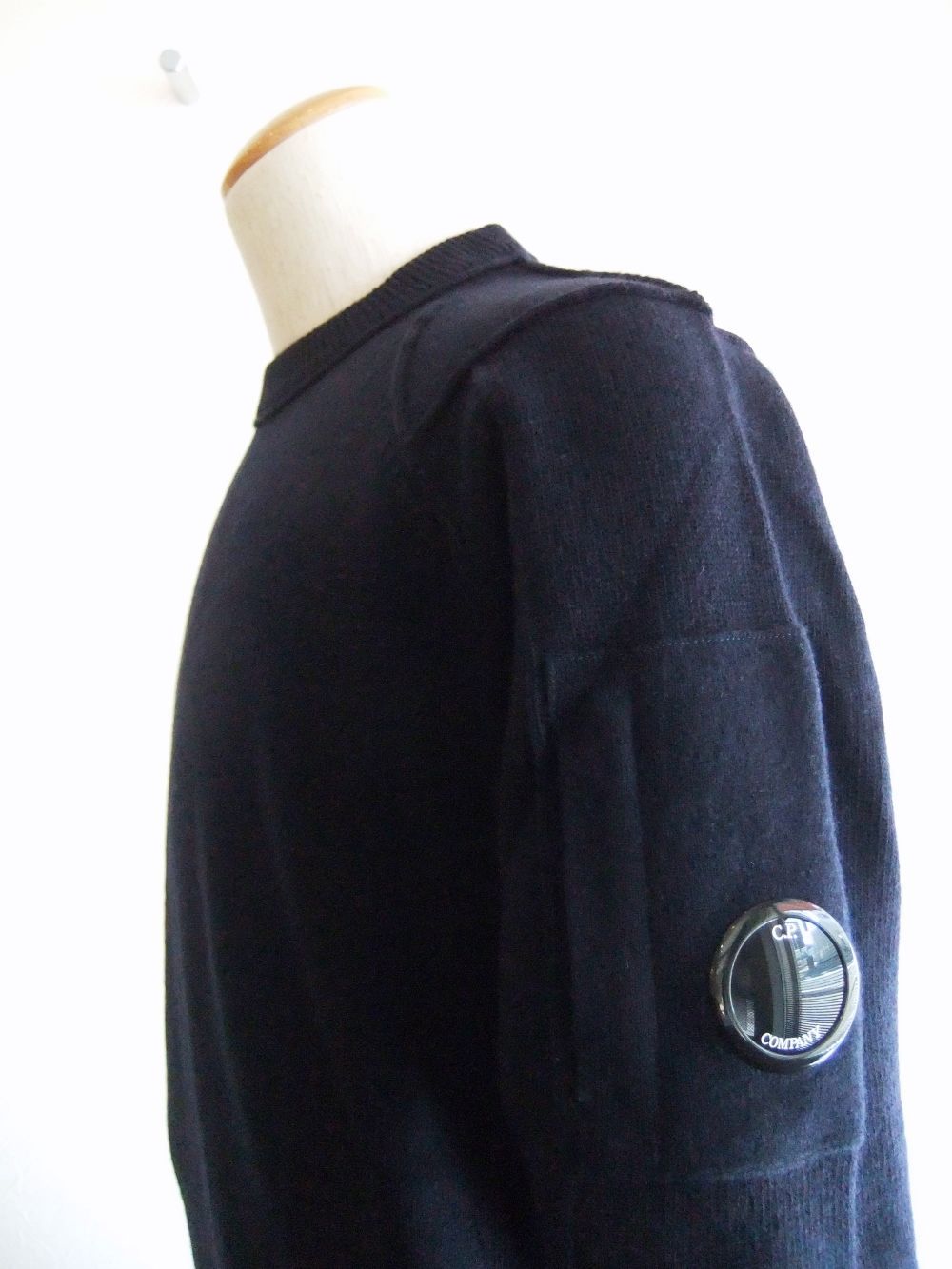 LAMBSWOOL JUMPER  (ネイビー) ラムウール クルーネックセーター