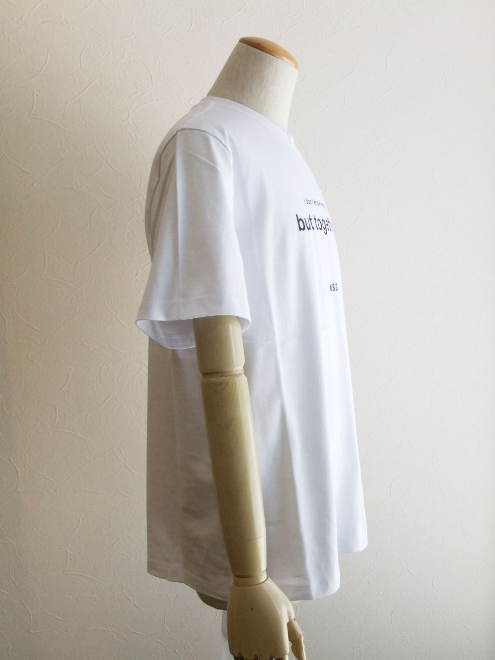 MESSAGE プリント LOGO  ロゴ  T-SHIRT  ( ホワイト )  3040MM182