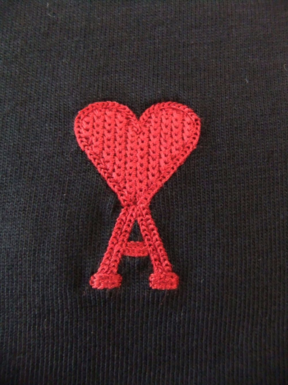 【レディース】 AMI DE COEUR Tシャツ (ブラック）  ロゴ半袖 Tシャツ