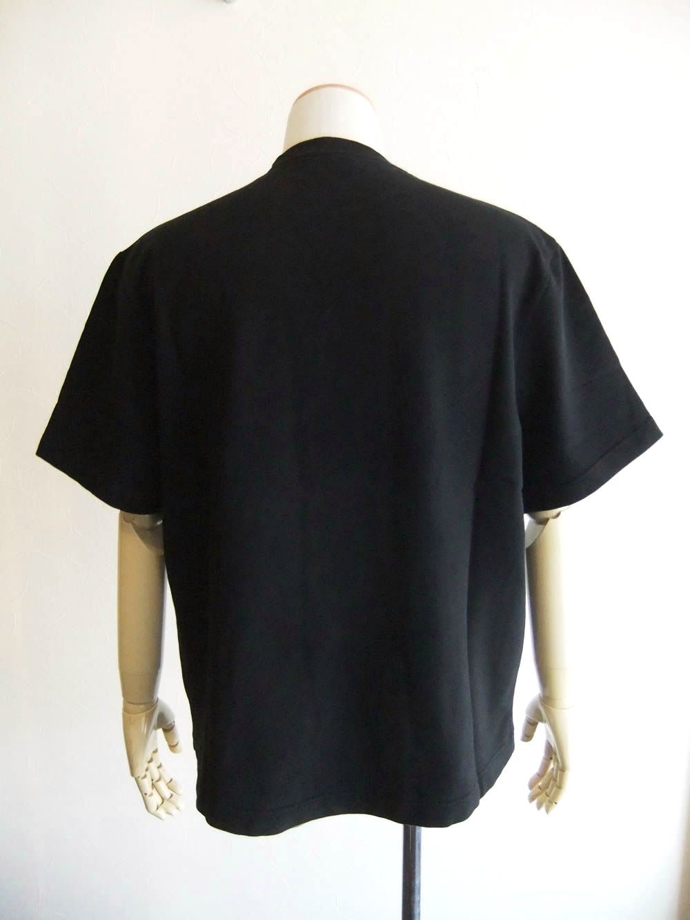 IF TEE  ミニ裏毛 クルーネック 半袖Tシャツ ( ブラック )