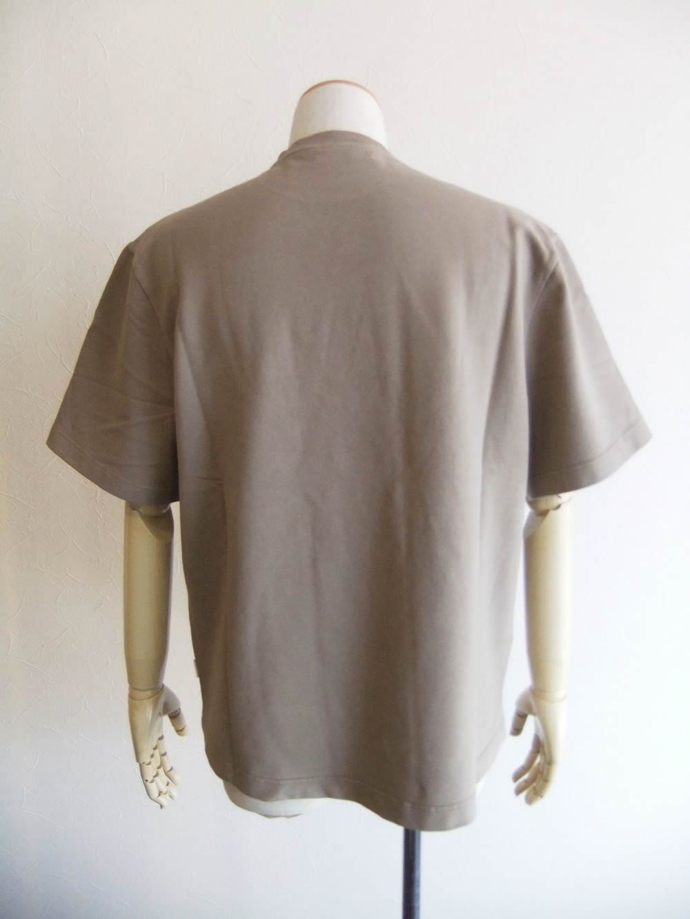 IF TEE  ミニ裏毛 クルーネック 半袖Tシャツ ( ベージュ )