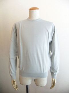JOHN SMEDLEY  (ライトグレー)  長袖クルーネックニット 【MODERN FIT】
