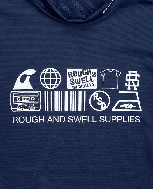 SYMBOL MOCK ( ネイビー ) モックネック 半袖ポロシャツ RSM-21042 - S