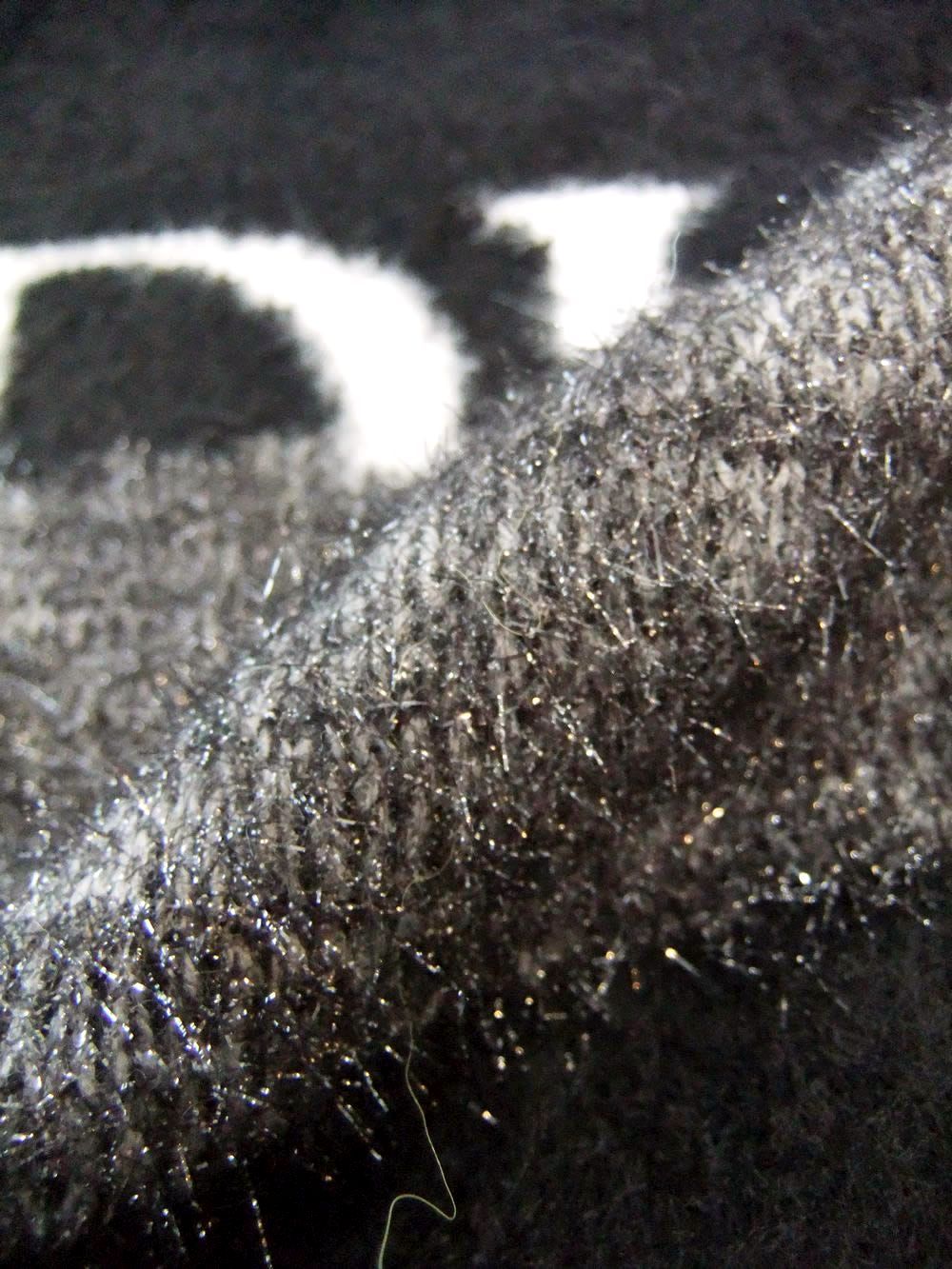 【MICALLE MICALLE Account】 HOMMAGE  DR SHAGGY KNIT (ブラック)   ロゴ ニット  MAG111NDC