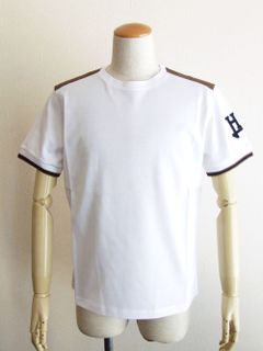 HERNO コットン ピケ クルーネック ロゴTシャツ (ホワイト)  JG000129U-54002