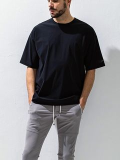 NYLON OVER T  (ブラック)   ナイロンオーバーTシャツ