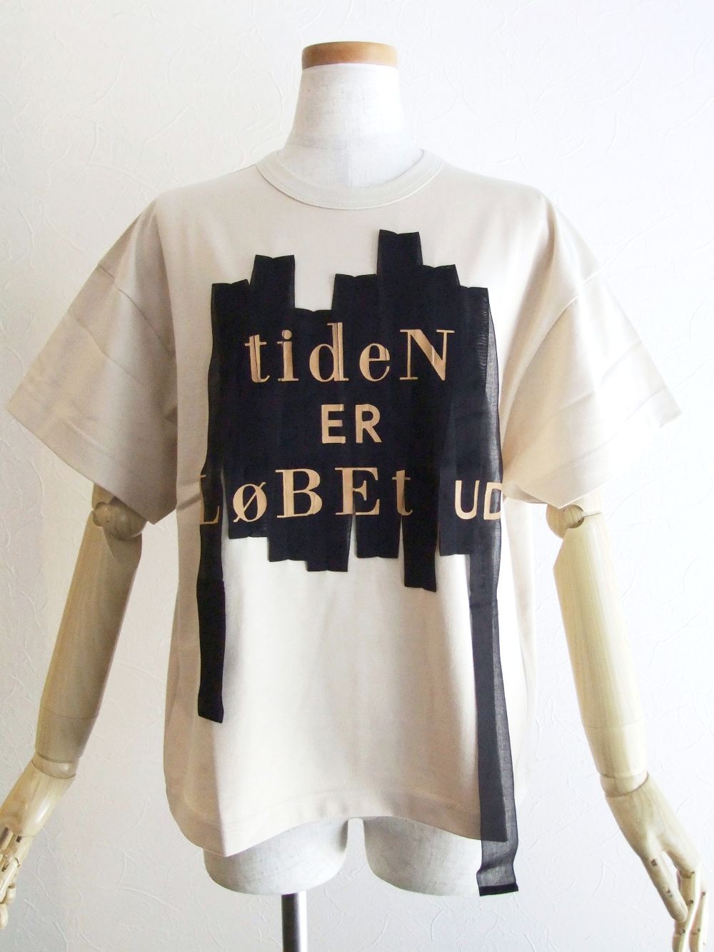 リボン + ロゴプリント Tシャツ  BB11-911