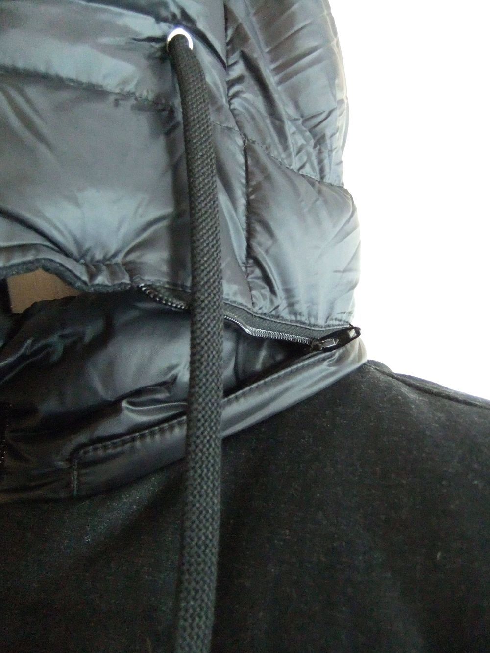 WOOL/NYLON コンビネーション ダウンブルゾン