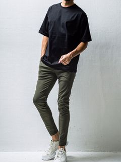 CHRIS EASY PANTS  スラックス イージー パンツ (カーキ)