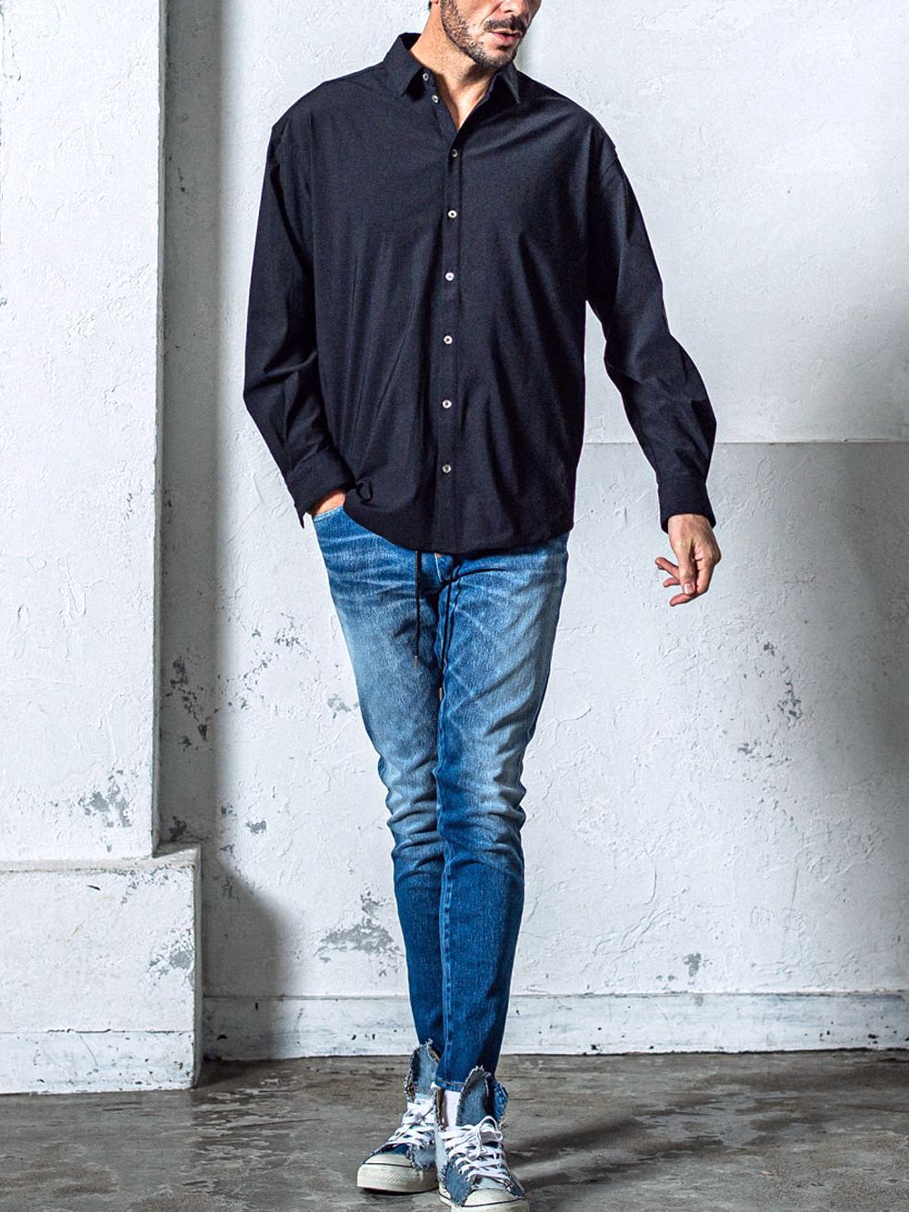 MICK DENIM JERSEY   ジャージーンズ