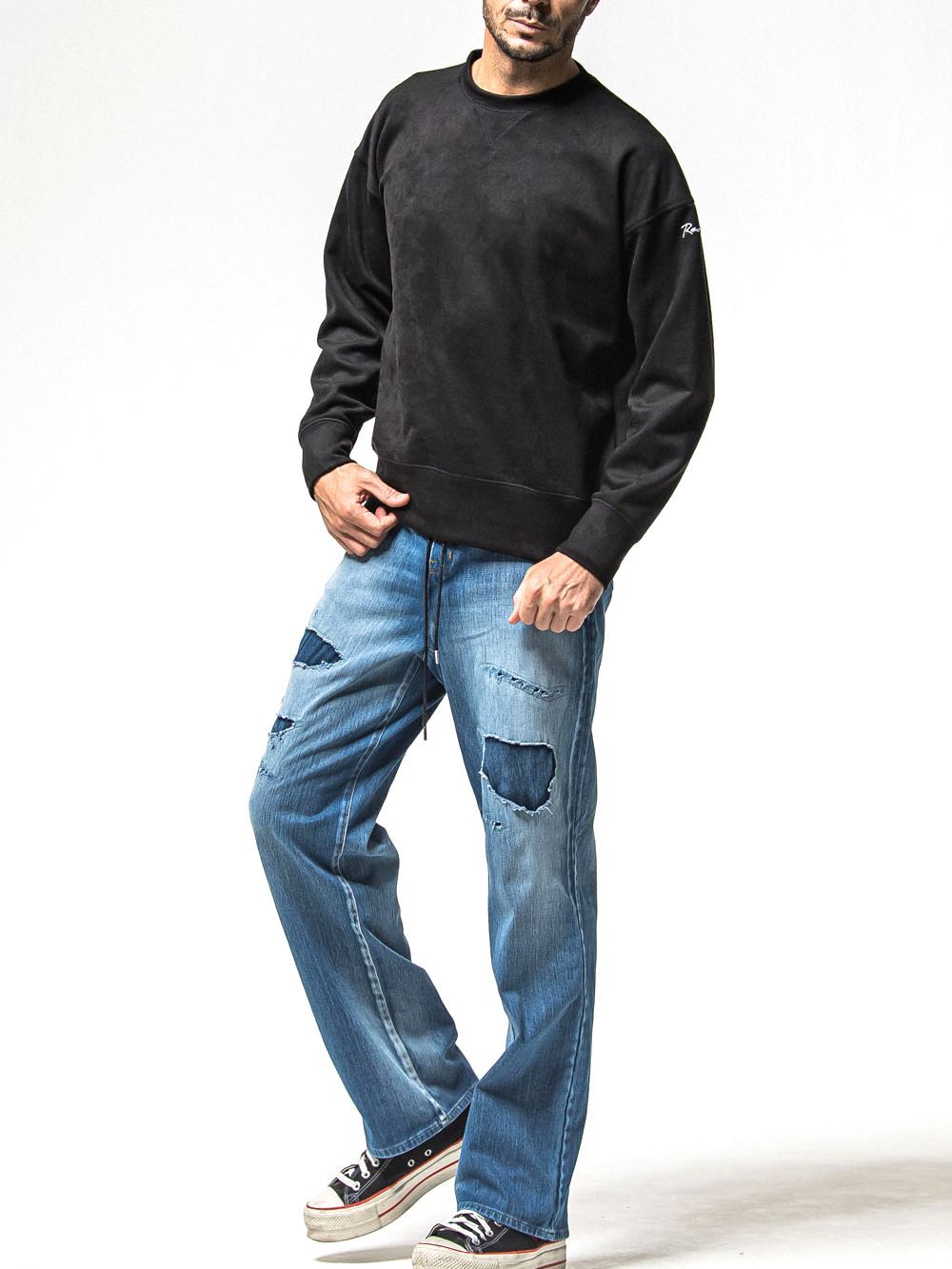 SUEDE DROP TRAINER  スエード ルーズ トレーナー