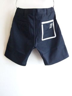 FAKE POCKET SHORTS ( ネイビー ) ストレッチツイル ハーフパンツ    RSM-22076