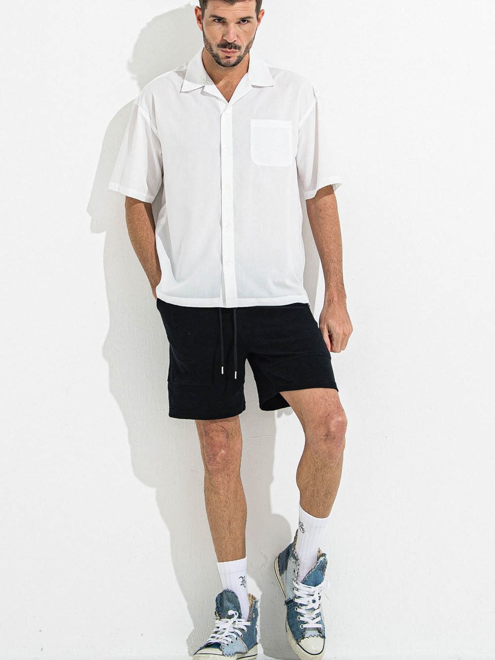 TYLER PILE SHORTS  パイル ショートパンツ  (ブラック)