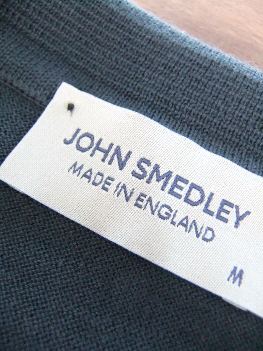 JOHN SMEDLEY - 《LADIES》 JILL 30G 半袖 ニットポロシャツ (ネイビー