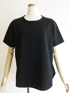 【SIWALY】 ハーフスリーブ オーバーTシャツ   (ブラック)  521207