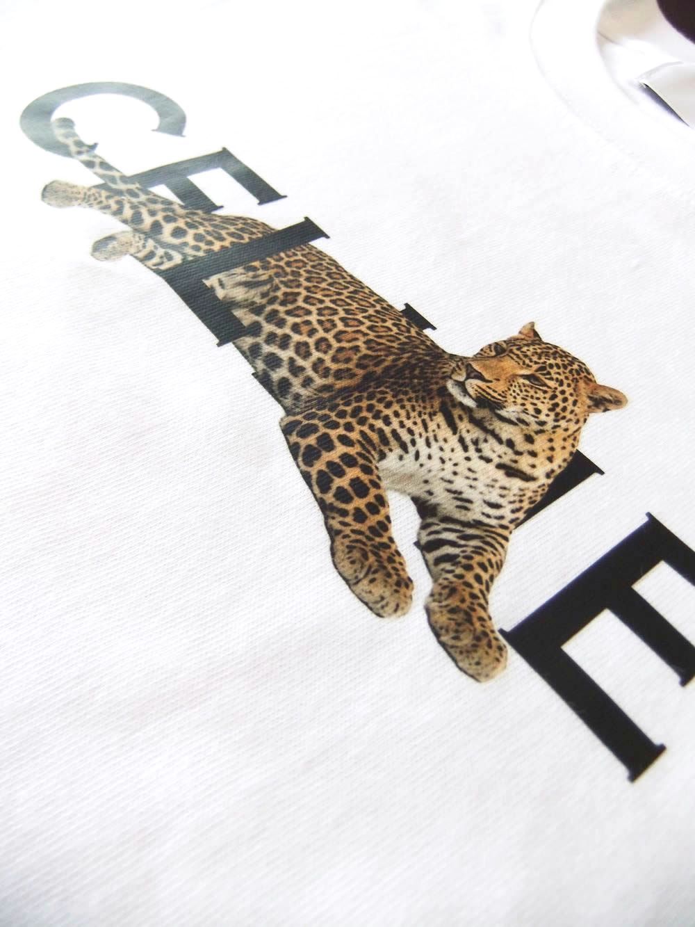 【MICALLE MICALLE Account】 HOMMAGE LEOPARD LOGO CFLINE LONG SLEEVE TEE  ロゴ T-SHIRT   MAF106TEC