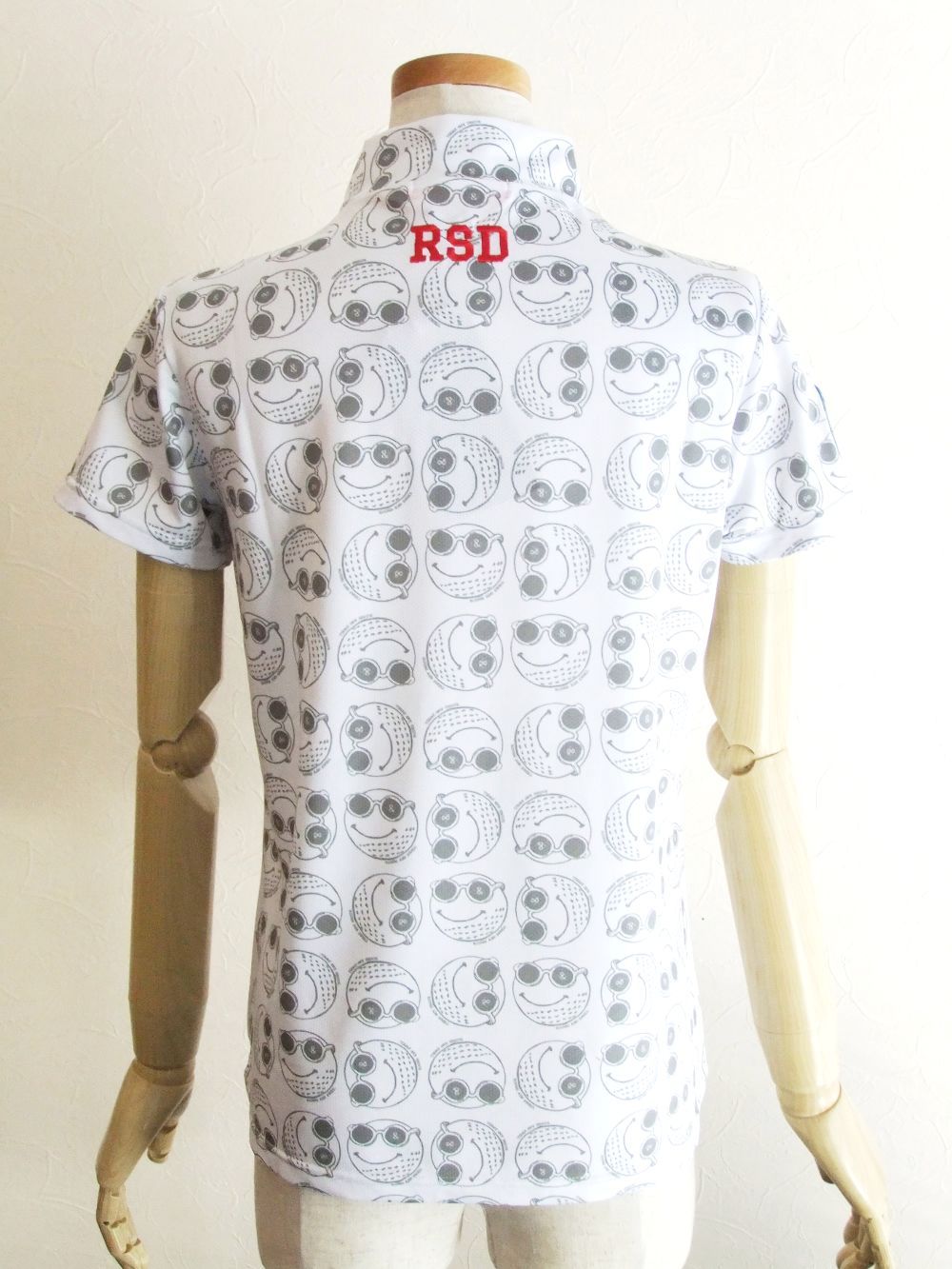 【LADIES】BAD BALL MOCK.W   メガネボール柄 半袖ポロ   RSL-22021