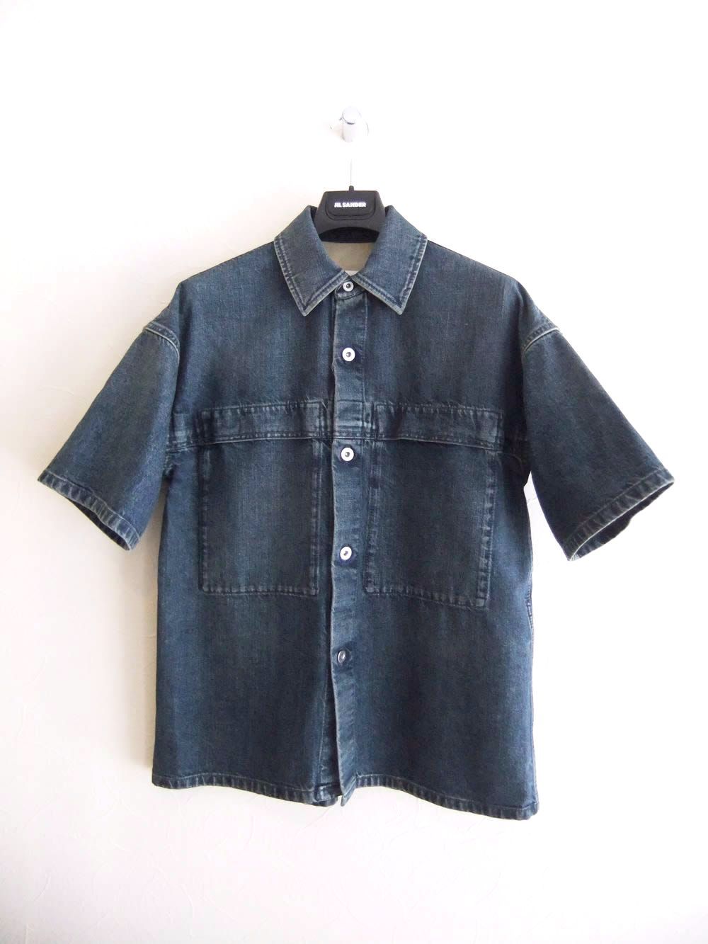 LOGO 半袖デニムシャツ