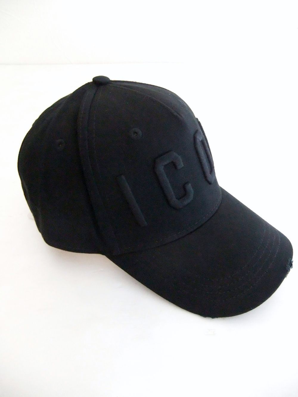 ICON BASEBALL CAP  ロゴ キャップ   S82BC4001 (ブラック×ブラック)