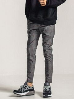 CHRIS EASY HEAT TUCK PANTS    チェック スラックス イージー タックパンツ