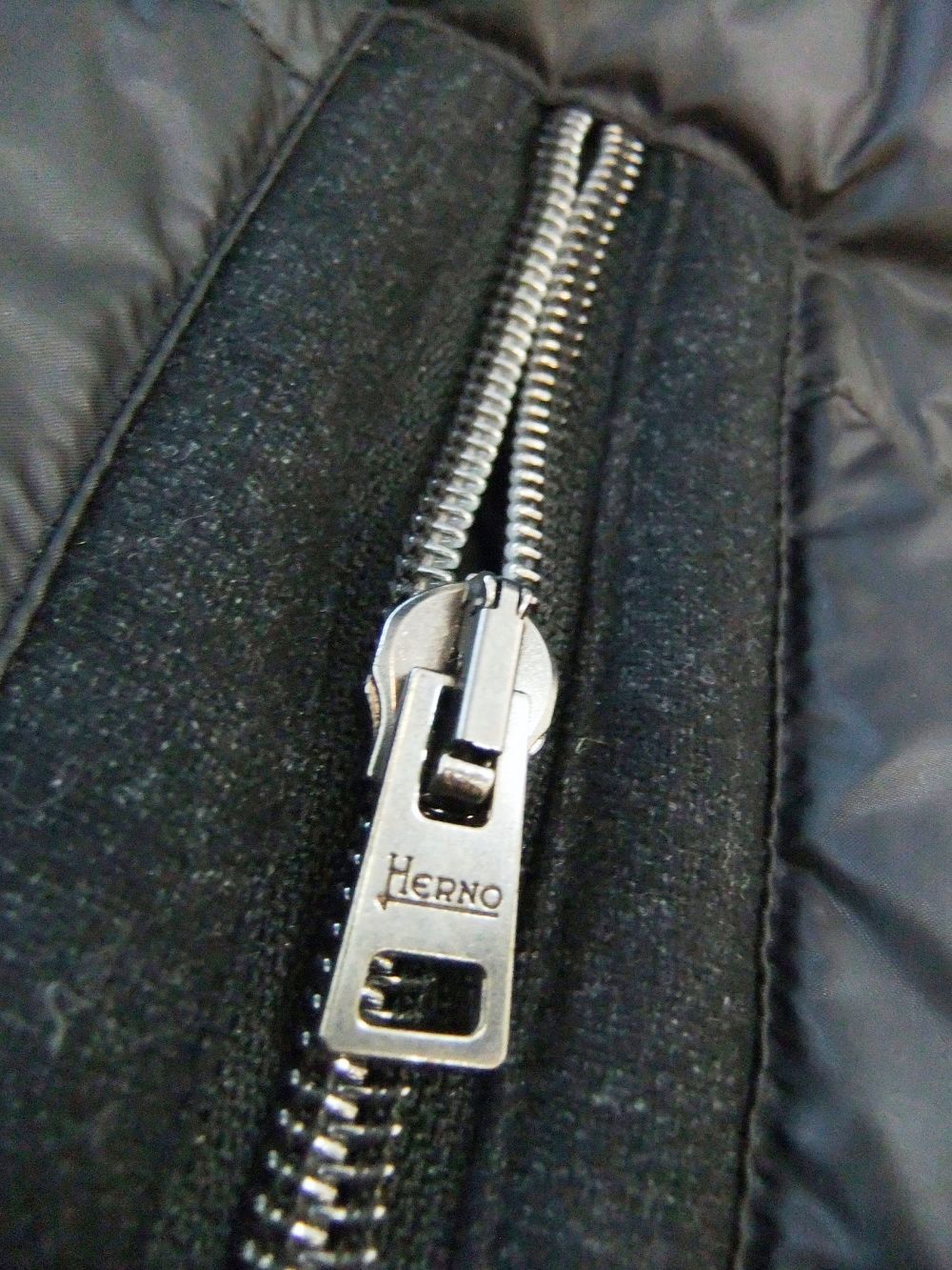 WOOL/NYLON コンビネーション ダウンブルゾン